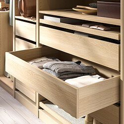 KOMPLEMENT - Drawer, white stained oak effect, 100x58 cm