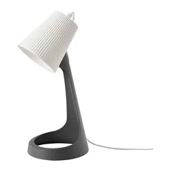 SVALLET - Lampu kerja, abu-abu tua/putih