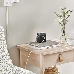 SITTBRUNN - USB-A ke USB-C, putih, 2 m