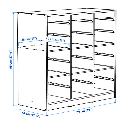 TROFAST Measurement Illustration