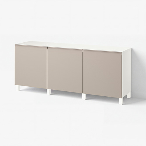 BESTÅ lemari penyimpanan berlapis + pintu