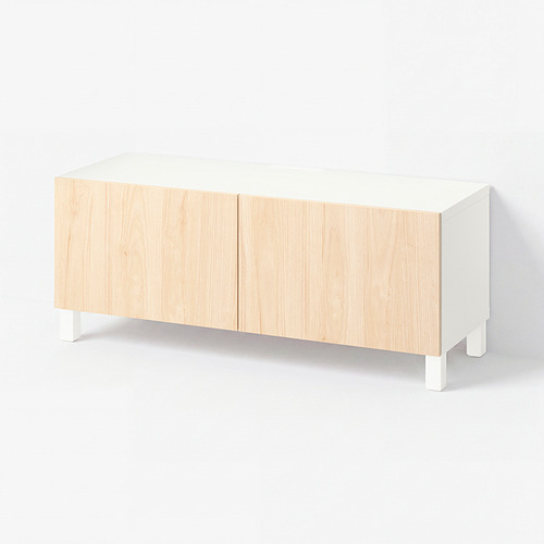 BESTÅ TV bench with doors