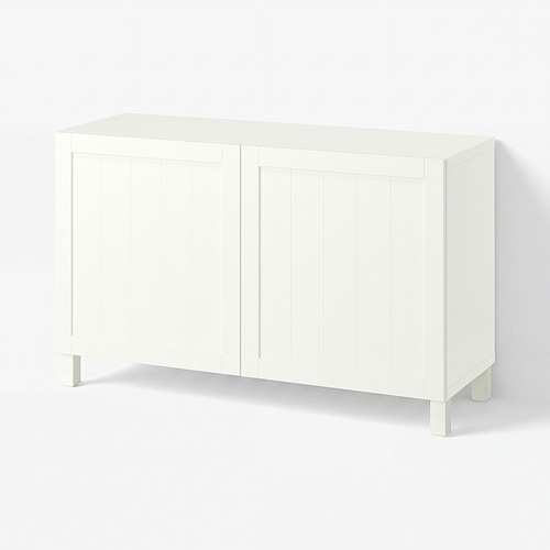 BESTÅ lemari penyimpanan berlapis + pintu