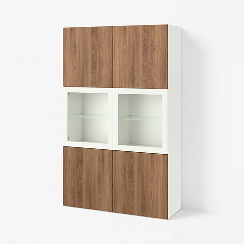 BESTÅ storage combination w glass doors