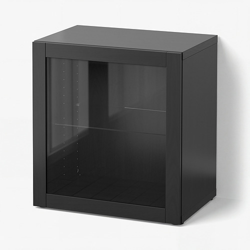 BESTÅ unit rak dengan pintu kaca