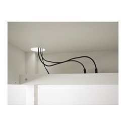 MICKE - Corner workstation, white, 100x142 cm