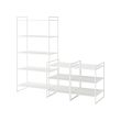 JONAXEL - Kombinasi penyimpanan terbuka, putih, 182x51x160 cm