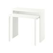 LÄNGDHOPP - meja tarik keluar, putih, 90x39/71 cm | IKEA Indonesia - E1007941_S2