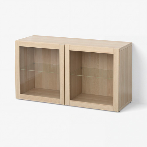 BESTÅ shelf unit with glass doors