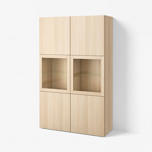 BESTÅ storage combination w glass doors
