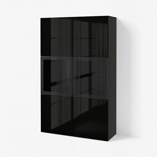 BESTÅ storage combination w glass doors