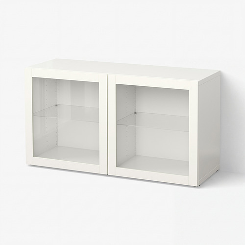 BESTÅ shelf unit with glass doors
