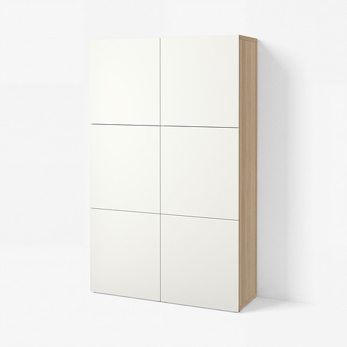 BESTÅ lemari penyimpanan berlapis + pintu