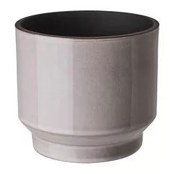 HONUNGSPALM - Pot tanaman, dalam/luar ruang/abu-abu/krem, 12 cm