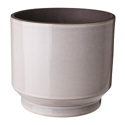 HONUNGSPALM - Pot tanaman, dalam/luar ruang/abu-abu/krem, 15 cm