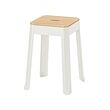 TRÄNNÖ - Stool, white/pine