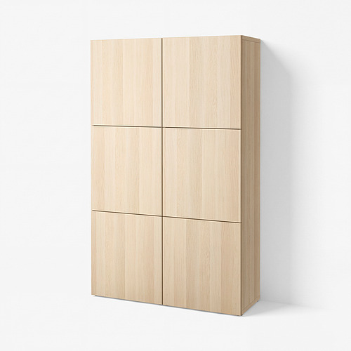 BESTÅ lemari penyimpanan berlapis + pintu