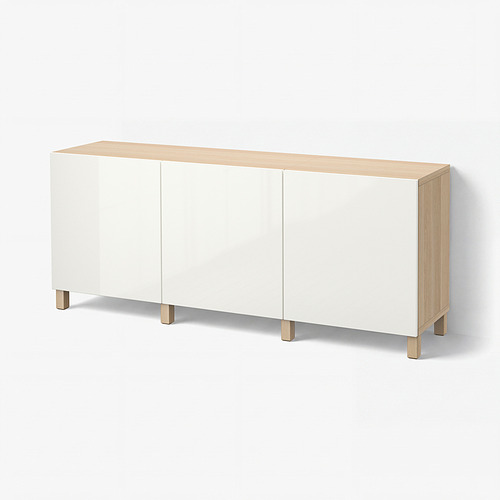 BESTÅ lemari penyimpanan berlapis + pintu