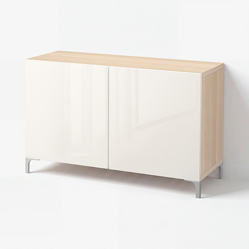 BESTÅ lemari penyimpanan berlapis + pintu