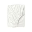 ULLVIDE - Fitted sheet, white, 120x200 cm