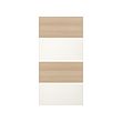 MEHAMN - 4 panel utk rangka pintu geser, efek kayu oak diwarnai putih/putih, 100x201 cm | IKEA Indonesia - PE724946_S2