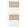 MEHAMN - 4 panels for sliding door frame, white stained oak effect/white, 75x201 cm | IKEA Indonesia - PE724948_S1