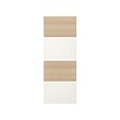 MEHAMN - 4 panels for sliding door frame, white stained oak effect/white, 75x201 cm | IKEA Indonesia - PE724948_S2