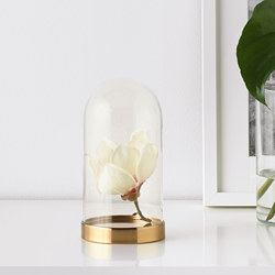 BEGÅVNING - Kubah display kaca dengan dasar, 19 cm