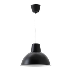 SKURUP - Lampu gantung, hitam, 38 cm