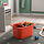 TROFAST - storage combination with box/trays, white grey/orange, 34x44x56 cm | IKEA Indonesia - PE867545_S1