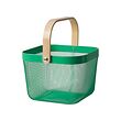 RISATORP - Basket, dark green, 25x26x18 cm