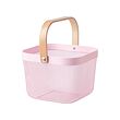 RISATORP - Basket, pink, 25x26x18 cm