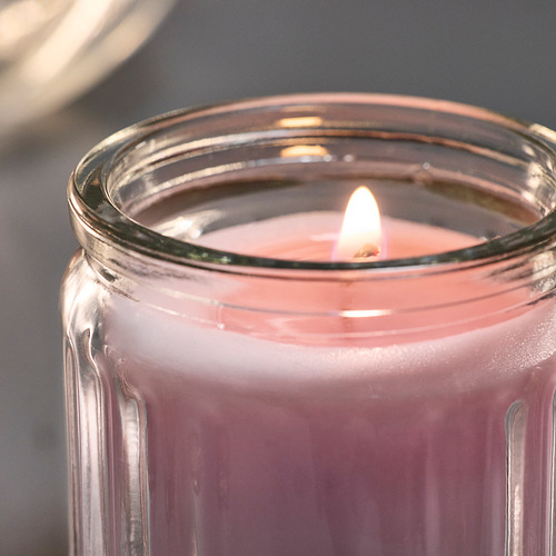 HÖKGÖK scented candle in glass