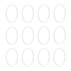 HASSJÖN - Shower curtain ring, white
