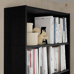 BILLY - Unit penambah ketinggian, hitam efek kayu oak, 80x28x35 cm
