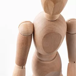 GESTALTA - Patung artis, alami, 33 cm