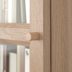 OXBERG - Pintu kaca, efek kayu oak, 40x192 cm