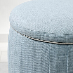 ÅTERLÖGA - Pouffe, with storage/Kilanda light blue