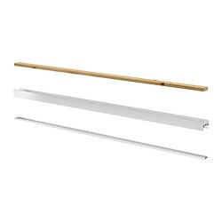 SKYTTA - Rail for sliding door frame, 2 tracks aluminium-colour