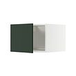 METOD - Top cabinet for fridge/freezer, white/Havstorp deep green, 60x60x40 cm