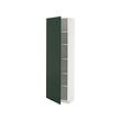 METOD - High cabinet with shelves, white/Havstorp deep green, 60x37x200 cm