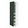 METOD/MAXIMERA - kabinet tinggi dg 2 pintu/4 laci, putih/Havstorp hijau gelap, 60x60x220 cm | IKEA Indonesia - PE938994_S1