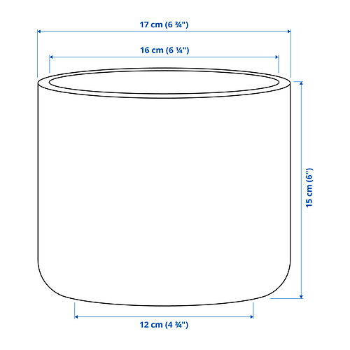 BUSKKAPRIFOL Measurement Illustration