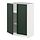 METOD - base cabinet with shelves/2 doors, white/Havstorp deep green, 60x37x80 cm | IKEA Indonesia - PE939036_S1