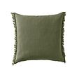 VALLKRASSING - Cushion cover, grey-green, 50x50 cm