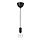 TRÅDFRI/SUNNEBY - lampu gantung dengan bohlam, hitam/pintar putih hangat | IKEA Indonesia - PE906883_S1