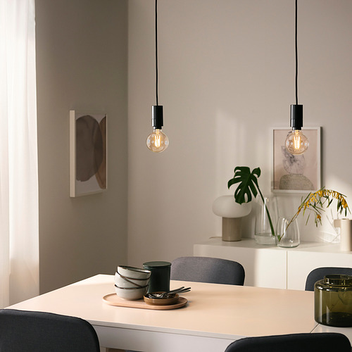 TRÅDFRI/SUNNEBY pendant lamp with light bulb