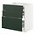 METOD/MAXIMERA - base cab f hob/3 fronts/3 drawers, white/Havstorp deep green, 80x60x80 cm | IKEA Indonesia - PE939145_S1