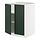 METOD - base cabinet with shelves/2 doors, white/Havstorp deep green, 60x60x80 cm | IKEA Indonesia - PE939095_S1