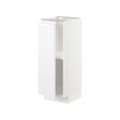 METOD - Base cabinet with shelves, white/Voxtorp matt white, 30x37x80 cm